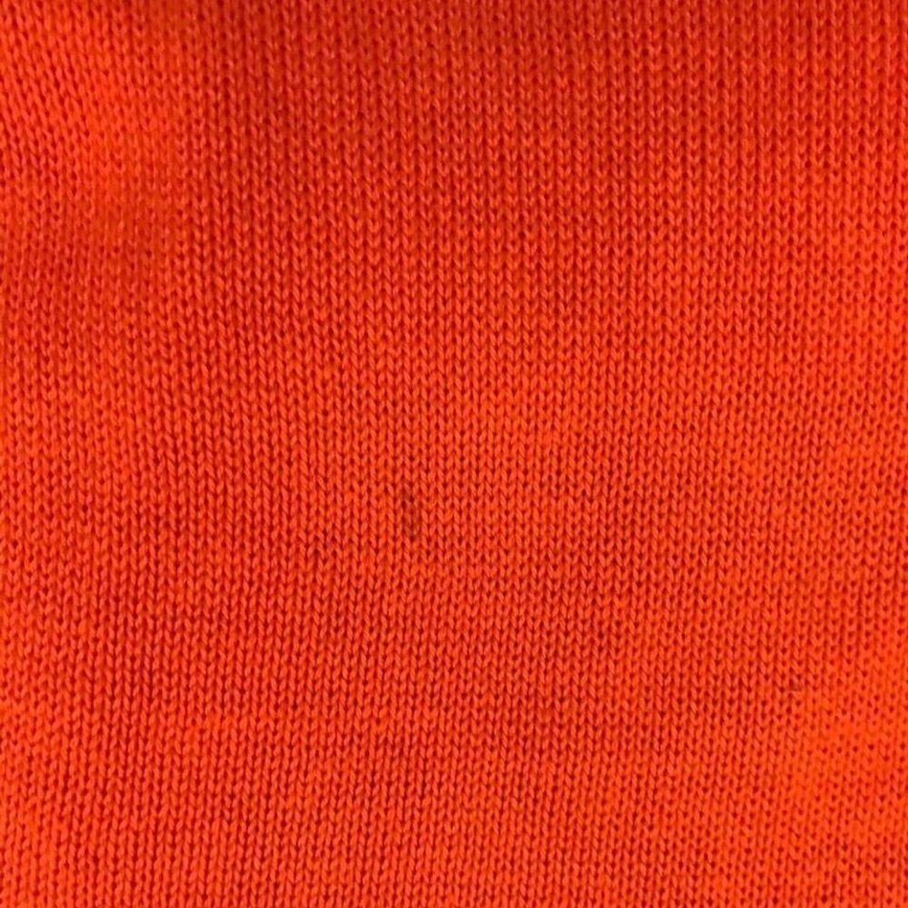 WOMENS ORANGE SWEATER VEST VINTAGE 80S UNIVERSITY TEXAS LONGHORN PREOWNED - Picture 3 of 4